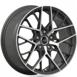 INFINY Tonix Satin Gunmetal Machined Face 8.5x19 5/112 ET45 B66.5