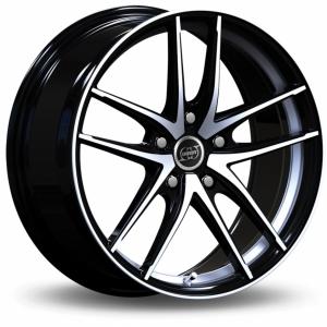INFINY Toxic Bright Black Machined Face 7x16 4/108 ET25 B65.1
