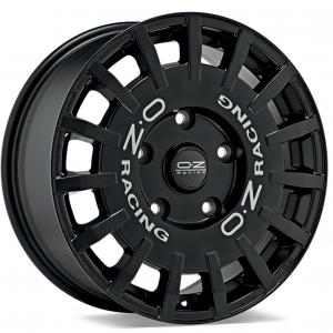 OZ Rally Racing Van Matt Black Silver Lettering 7.5x18 5/160 ET48 B65.1