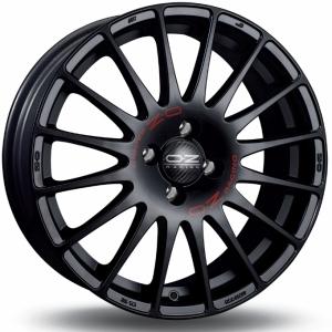OZ Superturismo GT Matt Black Red Lettering 6x14 4/108 ET15 B65.1
