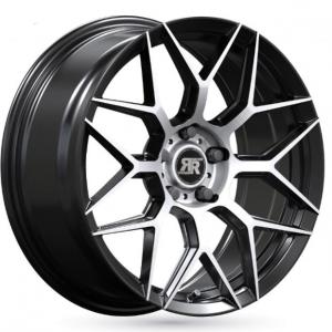 Racer Cobra Satin Black Machined Face 7.5x17 4/100 ET35 B60.1