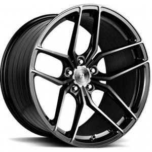 R-Series R8 Gloss Black Tinted Face 10x20 5/112 ET38 B66.6