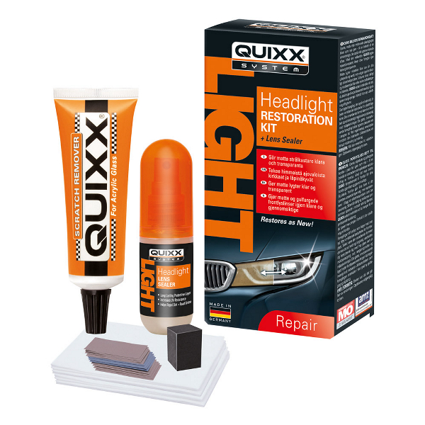 Poleringssats strålkastare QUIXX Headlight Restoration Kit