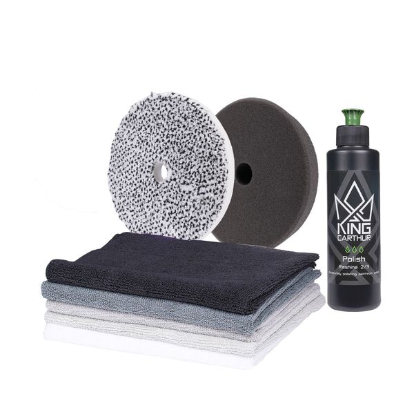 Poleringspaket KING CARTHUR X TOKYA One-Step, Oscillerande, Poleringspaket 5 (125 mm)