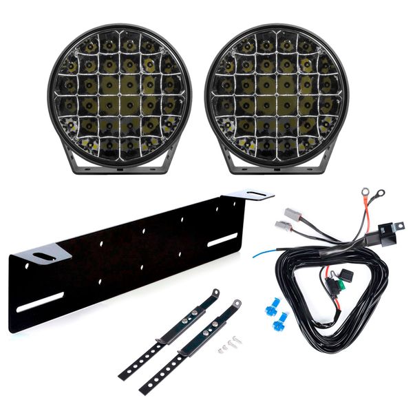 Extraljus PURELUX 9110 - Rund / 23 cm / 175W, 2 st - Komplett paket