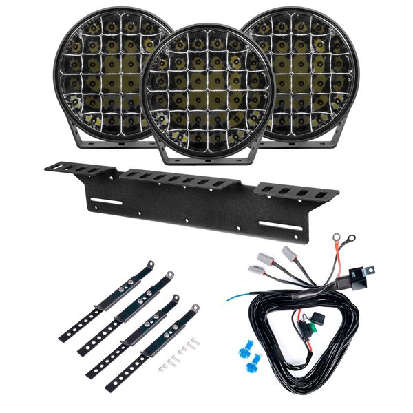 Extraljus PURELUX 9110 - Rund / 23 cm / 175W, 3 st - Komplett paket