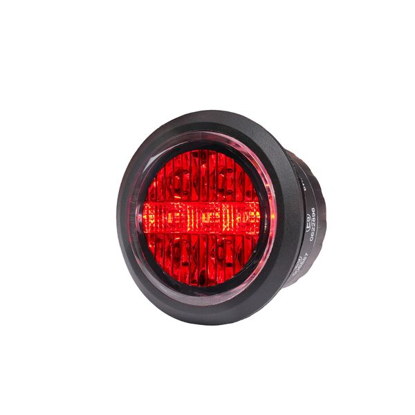 Varningsljus / Blixtljus PURELUX Spectre 7X - 12/24V / 2W / 32 mm, 7RX (Röd)