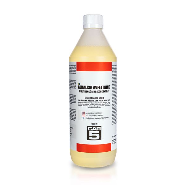 Förtvättsmedel CAR5 Alkalisk Avfettning, 1000 ml