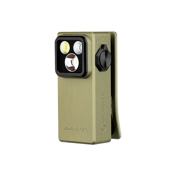 Ficklampa OLIGHT Oclip Ultra, 530 lm / 57 mm / Laddbar, Grön