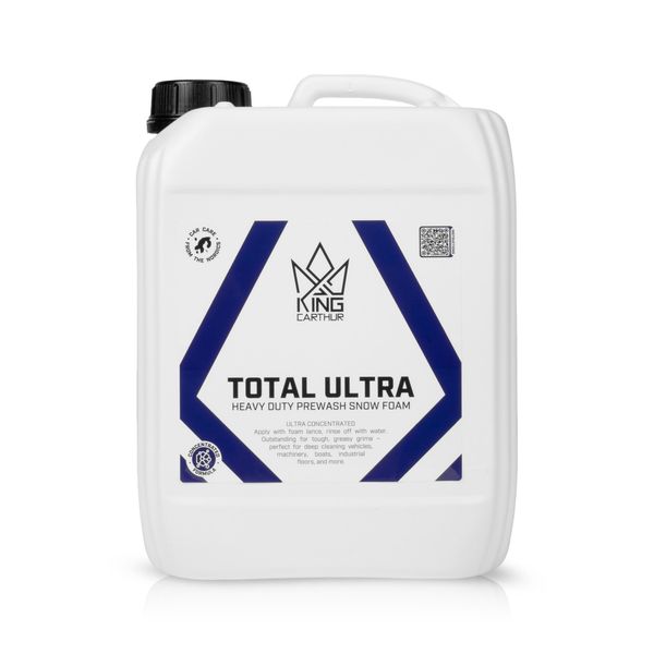 Förtvättsmedel KING CARTHUR Total Ultra - Skummande / Vaxlösande, 5000 ml