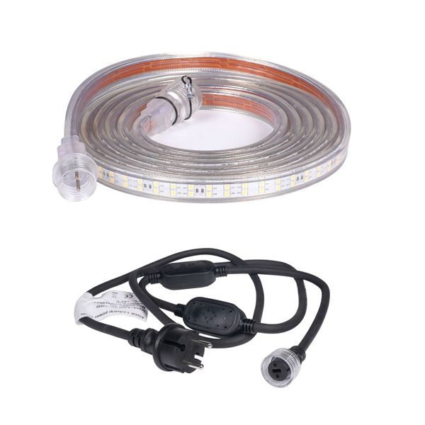 LED-list / Arbetsbelysning AGGE 230V - 1500 lm/m, 3 m, LED-list med nätsladd (3000K)