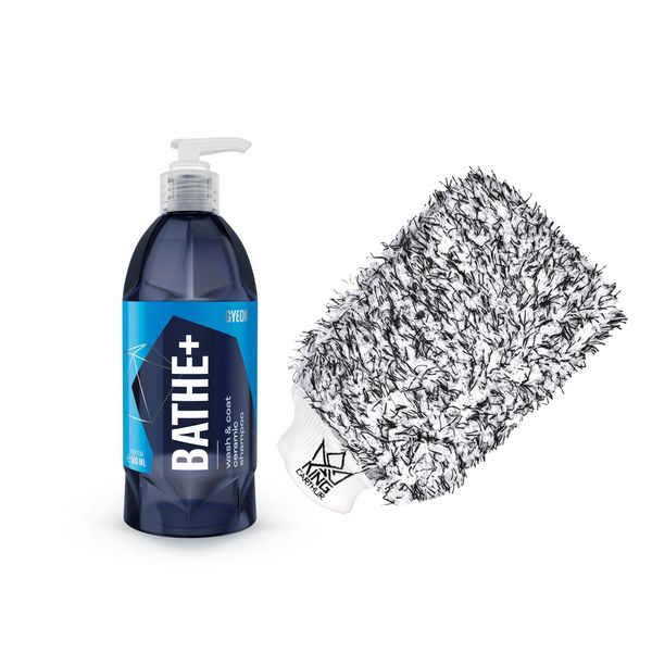 Bilschampo GYEON Q²M Bathe+ - Keramiskt, 500 ml + Wash Mitt