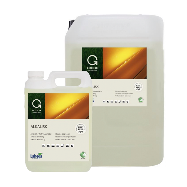 Förtvättsmedel LAHEGA Greenium Alkalisk - Skummande / Vaxlösande, 5000 ml
