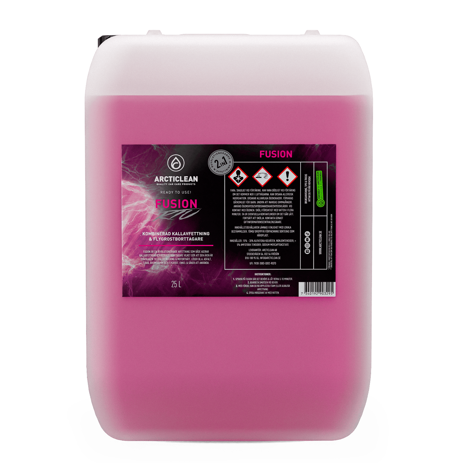 Fusion - Flygrostborttagare & kallavfettningsmedel (25 L)