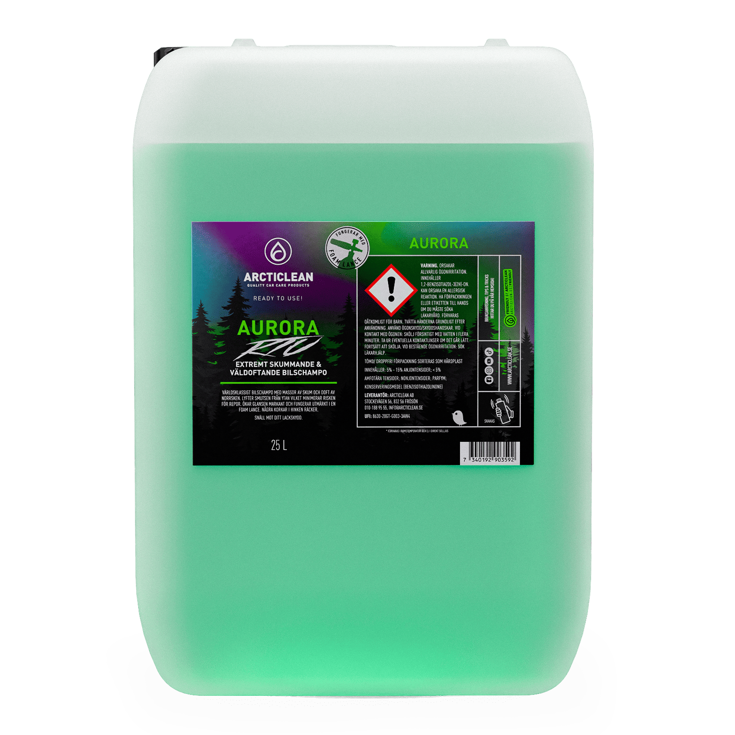 Aurora - pH neutralt bilschampo (25 L)