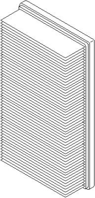 Luftfilter - P49704 - ford transit buss, transit flak/chassi, transit skåp - OE 1 023 134, 97VB9601AA