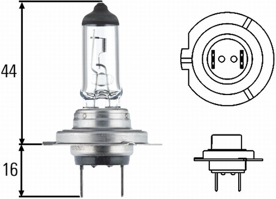 Halogenlampa HELLA STANDARD H7 PX 26 d - P671816 - abarth, alfa romeo, aprilia, audi, bmw, chevrolet, chrysler, citroën, cupra, dacia, daewoo, dodge,