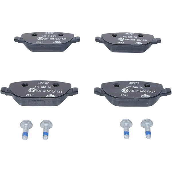 ATE Bromsbeläggsats, Bakaxel Ate ceramic - P294291 - alfa romeo 159, 159 sportwagon, brera, spider, lancia thesis - OE 71773138, 77362273, 77363579