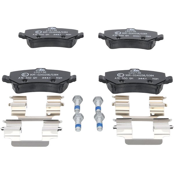 ATE Bromsbeläggsats Ventilerad, Bakaxel Ate ceramic - P577504 - volvo - OE 30671574, 30742491, 30794554