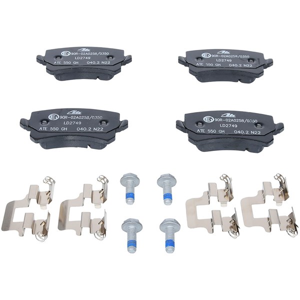 ATE Bromsbeläggsats, Bakaxel Ate ceramic - P294312 - audi, seat, skoda, vw - OE 1K0 698 451 D, 1K0 698 451 F, 1K0 698 451 G