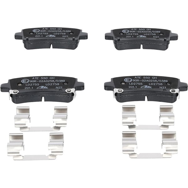 ATE Bromsbeläggsats, Bakaxel Ate ceramic - P294313 - chevrolet, opel, saab, vauxhall - OE 13237766, 13338368, 13343451