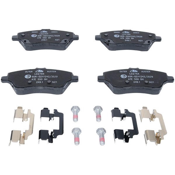 ATE Bromsbeläggsats, Framaxel Ate ceramic - P577516 - ford - OE 1751951, 1765066, 1775672
