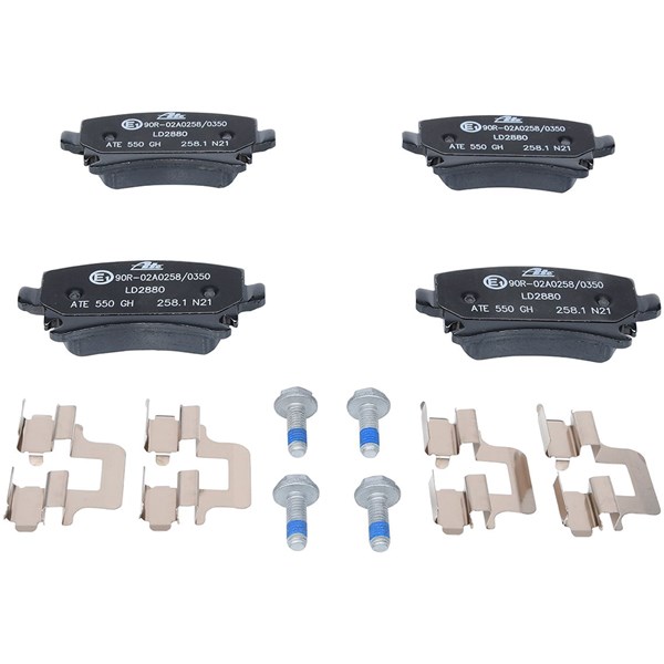 ATE Bromsbeläggsats, Bakaxel Ate ceramic - P294329 - audi, seat, skoda, vw - OE 1K0 698 451 D, 1K0 698 451 F, 1K0 698 451 G