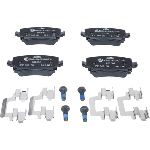 ATE Bromsbeläggsats, Bakaxel Ate ceramic - P294333 - audi, seat, skoda, vw - OE 1K0 698 451 B, 1K0 698 451 E, 1K0 698 451 K