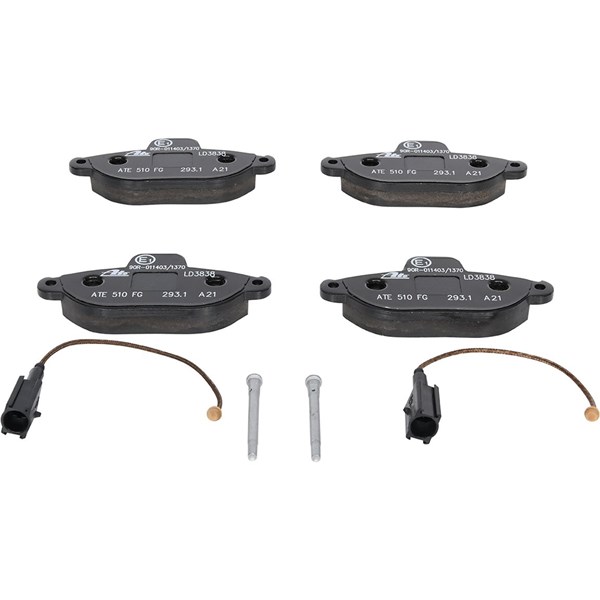 ATE Bromsbeläggsats, Framaxel Ate ceramic - P294352 - fiat 500, ford ka - OE 1559698, 1669578, 1675620