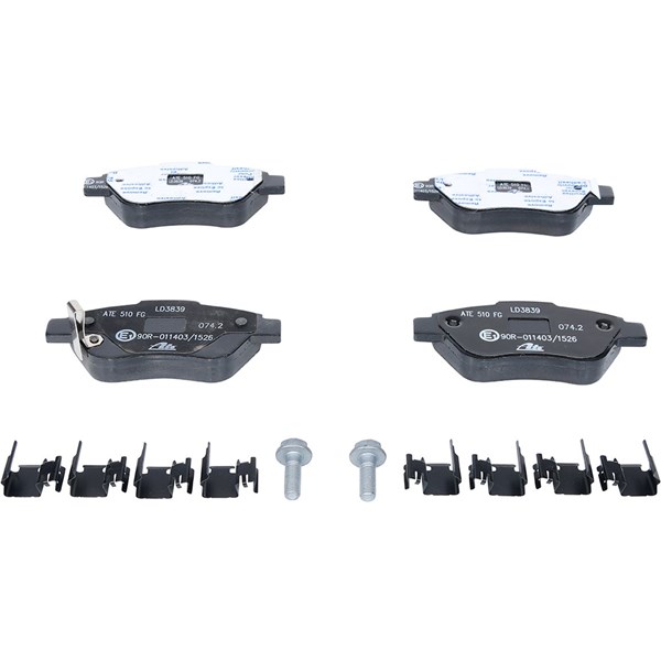 ATE Bromsbeläggsats Solid, Framaxel Ate ceramic - P294353 - opel, vauxhall - OE 16 05 184, 16 05 226, 16 05 258