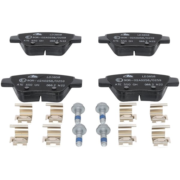 ATE Bromsbeläggsats, Bakaxel Ate ceramic - P561595 - audi, seat, skoda, vw - OE 2K5 698 451, 5K0 698 451 A, 5K0 698 451 C
