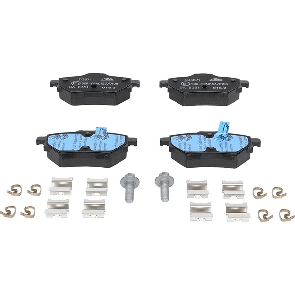 ATE Bromsbeläggsats, Bakaxel Ate ceramic - P577526 - citroën, ds, opel, peugeot, toyota, vauxhall - OE 16 090 006 80, 16 364 139 80, 95525378