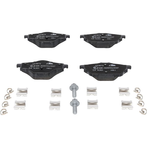ATE Bromsbeläggsats, Bakaxel Ate ceramic - P577527 - citroën, ds, opel, peugeot, vauxhall - OE 16 090 009 80, 16 478 603 80, 16 478 743 80