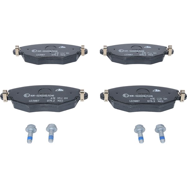 ATE Bromsbeläggsats, Framaxel Ate ceramic - P294362 - ford, jaguar - OE 1121894, 1126718, 1204843