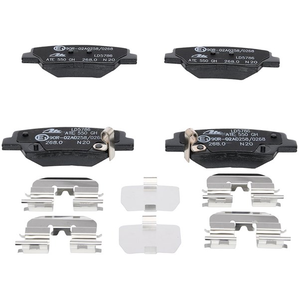 ATE Bromsbeläggsats, Bakaxel Ate ceramic - P577538 - hyundai, kia, ssangyong - OE 48413341A0, 58302-2EA31, 58302-2KA10