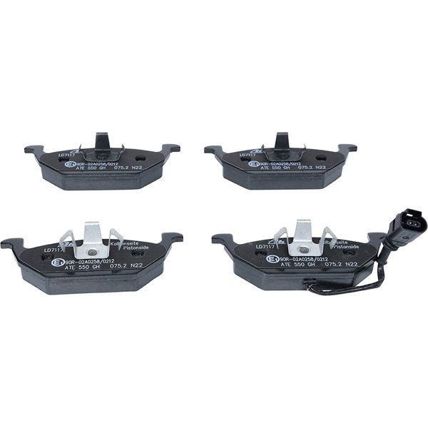 ATE Bromsbeläggsats, Framaxel Ate ceramic - P294397 - audi, seat, skoda, vw - OE 1J0 698 151 D, 1J0 698 151 E, 1J0 698 151 F