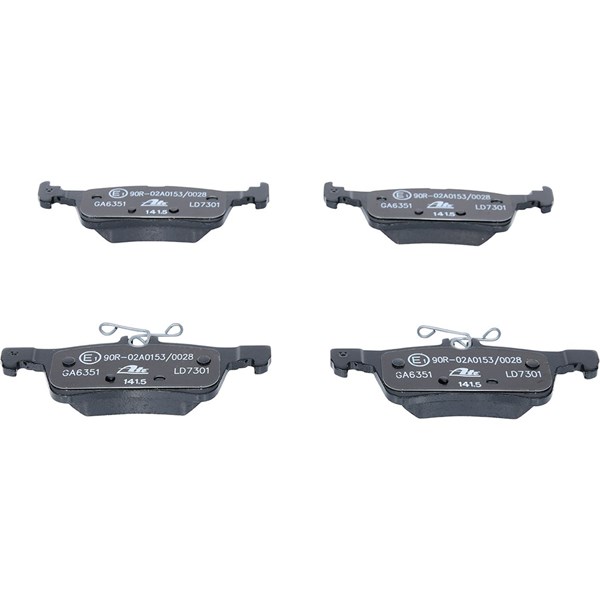 ATE Bromsbeläggsats, Bakaxel Ate ceramic - P577550 - peugeot 308 ii, 308 skåp/halvkombi, 308 sw ii, 308 sw skåp / kombi ii - OE 16 108 141 80