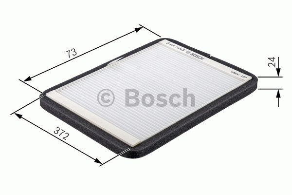 BOSCH Kupefilter - P316325 - mercedes-benz - OE 124 830 01 18 64, 124 830 01 18, 124 835 00 47