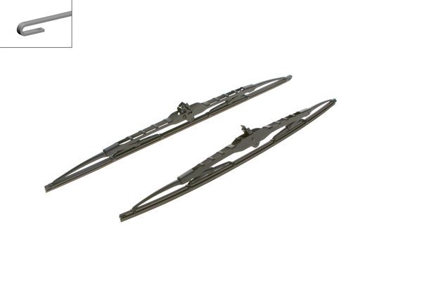 BOSCH Torkarblad, Fram, Förarsida, Passagerarsida Twin - P321164 - audi, bmw, fiat, seat, skoda, vw - OE 1J0 998 003