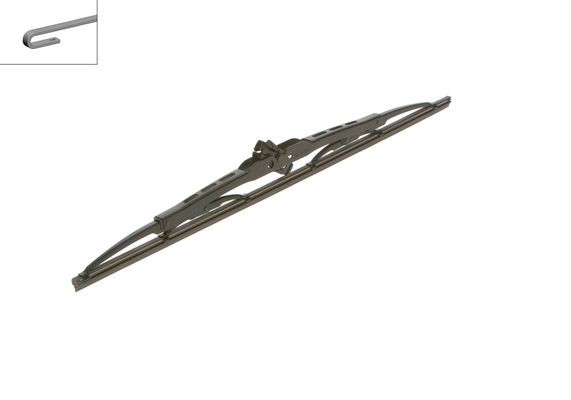 BOSCH Torkarblad, Bak, Fram, Förarsida, Sidoinstallati - P321210 - austin, bmw, chevrolet, daihatsu, honda, land rover, mazda, mercedes-benz, mitsubis