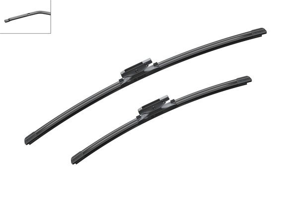 BOSCH Torkarblad, Fram, Förarsida, Passagerarsida - P321247 - renault
