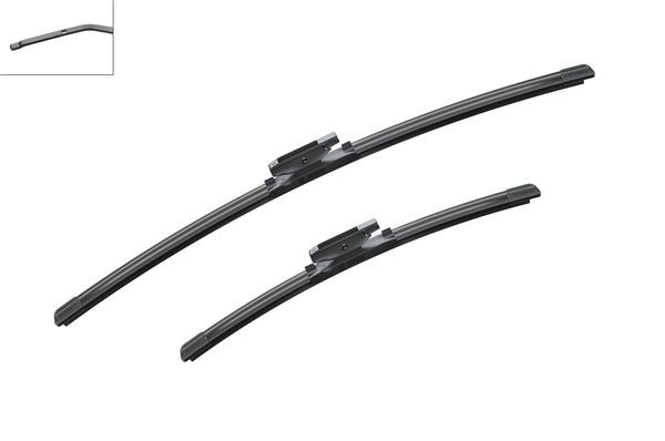 BOSCH Flatblade-torkarblad, Fram, Förarsida, Passagera - P321248 - citroën, ds, peugeot, renault - OE 28 89 025 93R, 28 89 096 90R, 77 01 061 593