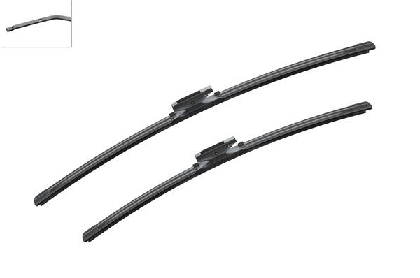 BOSCH Flatblade-torkarblad, Fram, Förarsida, Passagera - P321249 - renault grand scénic ii, scénic ii - OE 77 01 061 772, 77 01 061 774