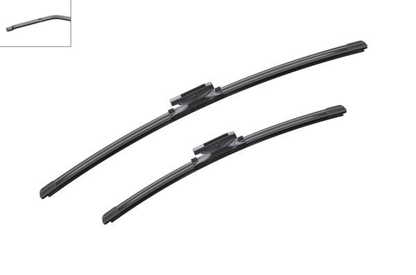 BOSCH Torkarblad, Fram, Förarsida, Passagerarsida - P321252 - renault
