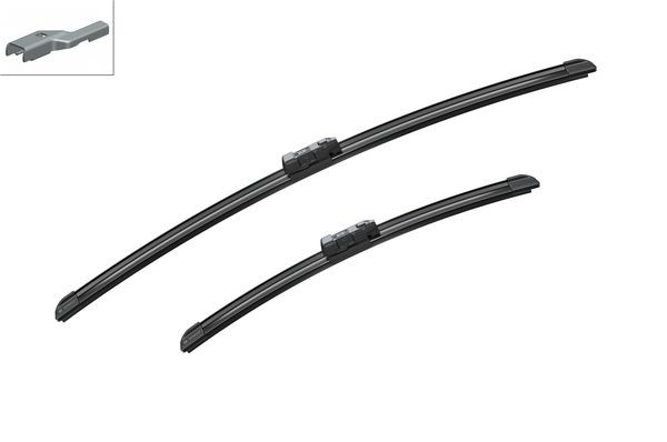 BOSCH Torkarblad, Fram, Förarsida, Passagerarsida - P321266 - citroën, ds, fiat, ford, jeep, mg, opel, peugeot, renault, seat, vauxhall - OE 1515059,