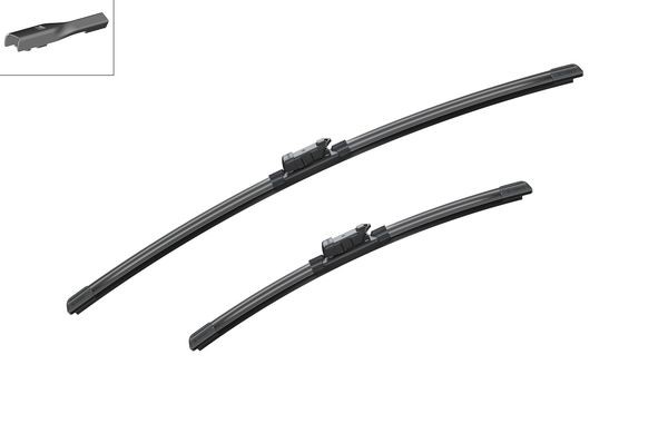 BOSCH Torkarblad, Fram, Förarsida, Passagerarsida - P321311 - audi, ds, opel, peugeot, seat, skoda, vw - OE 6R1 955 425 A, 6R1 955 426 A, 6R1 998 002