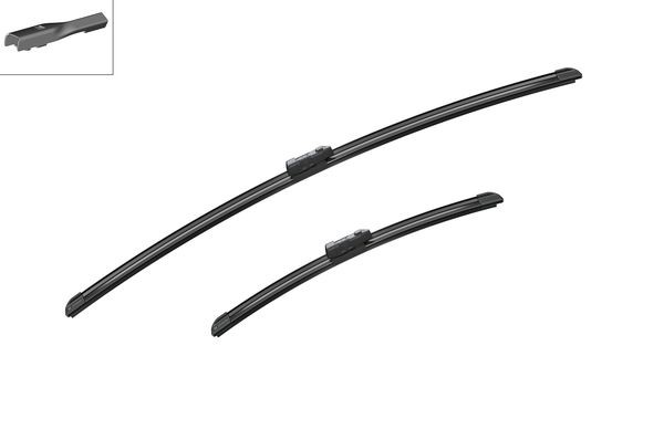 BOSCH Flatblade-torkarblad, Fram, Förarsida, Passagera - P321313 - citroën, ds, ford, ford usa, peugeot, seat, vw - OE 517 998 002, 7N1 955 425, 7N1 9
