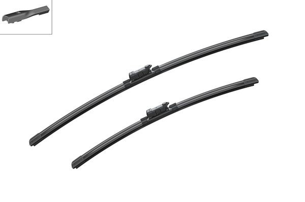 BOSCH Flatblade-torkarblad, Fram, Förarsida, Passagera - P321330 - audi, bmw, byd, honda, polestar, skoda, vw - OE 3AB 955 425, 3AB 955 426, 3AB 998 0