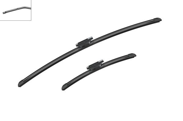 BOSCH Torkarblad, Fram, Förarsida, Passagerarsida - P580233 - lada, renault - OE 28 89 004 32R, 28 89 098 71R