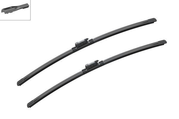 BOSCH Torkarblad, Fram, Förarsida, Passagerarsida - P580245 - vw - OE 7E1 998 002